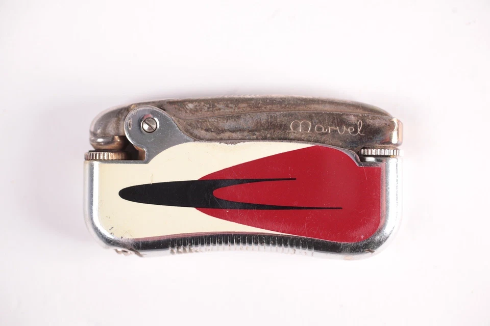 Encendedor de gasolina vintage Tsubota Marvel Pearl Japón RARO Foto 2 de 4