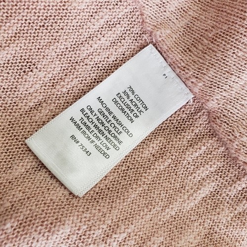IF It Were Me Dusty Pink Oversized Tunic Light Slub Knit Sweater Size XS - Picture 7 of 11