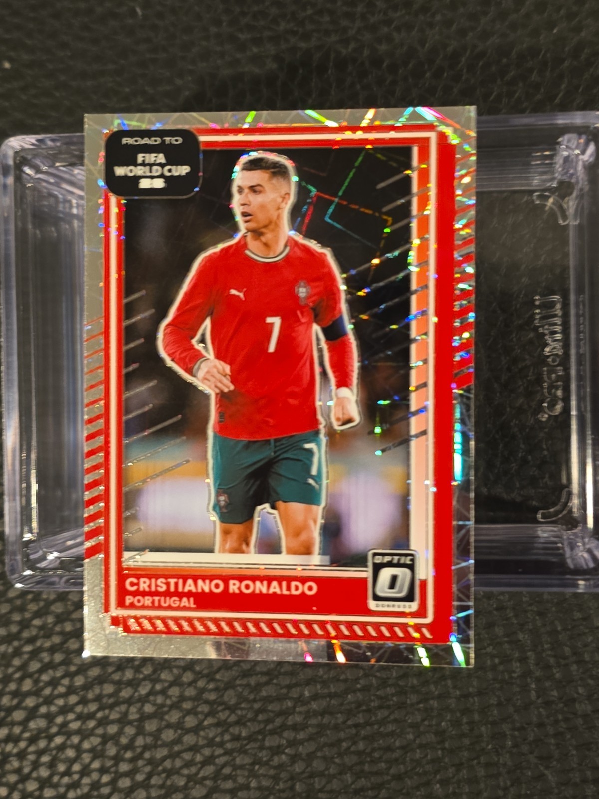 2025-26 Panini Donruss Optic FIFA Cristiano Ronaldo Velocity Prizm #91 Portugal view 4