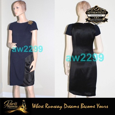CHANEL 11A 2011 Most Wanted Paris Byzance Gripoix Dress 38 Blue & Black New