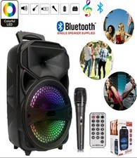 1000W Portable Wireless Bluetooth Speaker Big LED Light Stereo Tailgate FM Party