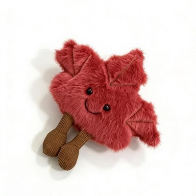 1Pcs Cute Maple Leaf Doll Plush Keychain Pendant Stuffed Animal Collectible Toys - Bild 1 von 4