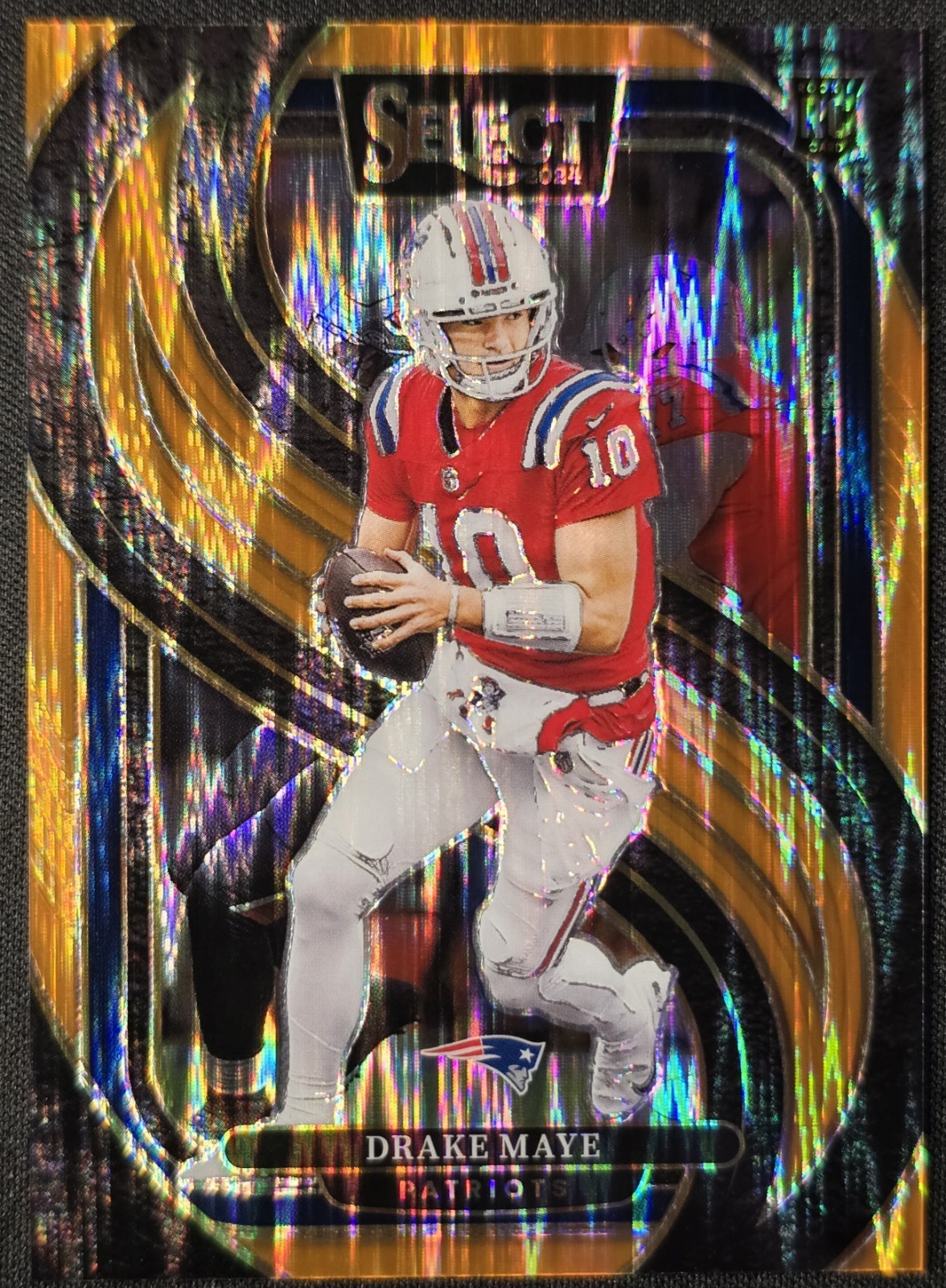 Drake Maye 2024 Select #113 Premier Level Orange Shock /399 Price