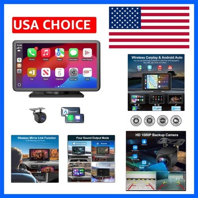 Wireless CarPlay Screen for Car, 7'' Android Auto, Backup Camera | Backup came...
