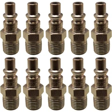 Milton 777 1/4" MNPT A-Style Plug Pack of 10