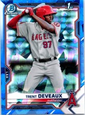 2021 Bowman Chrome Sapphire TRENT DEVEAUX 1st #BCP-94 Rookie RC Angels NOCO