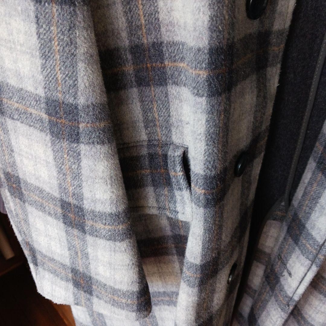 Pendleton Wool Double Breasted Coat Gray Check M … - image 6