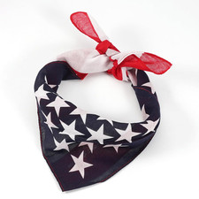 Red White and Blue American Flag Bandana Headband USA for Men and Women 4Th