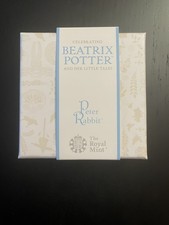 2019 Royal Mint Silver Proof Beatrix Potter Peter Rabbit Coloured 50p With Coa.