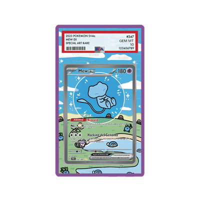 Zaffiro Games Collection - Case Purple Carta Gradata PSA Mew Destino di Paldea