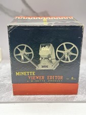 Vintage Hervic Minette S-5 Viewer Editor for Super 8 Film - Missing Reels GUC