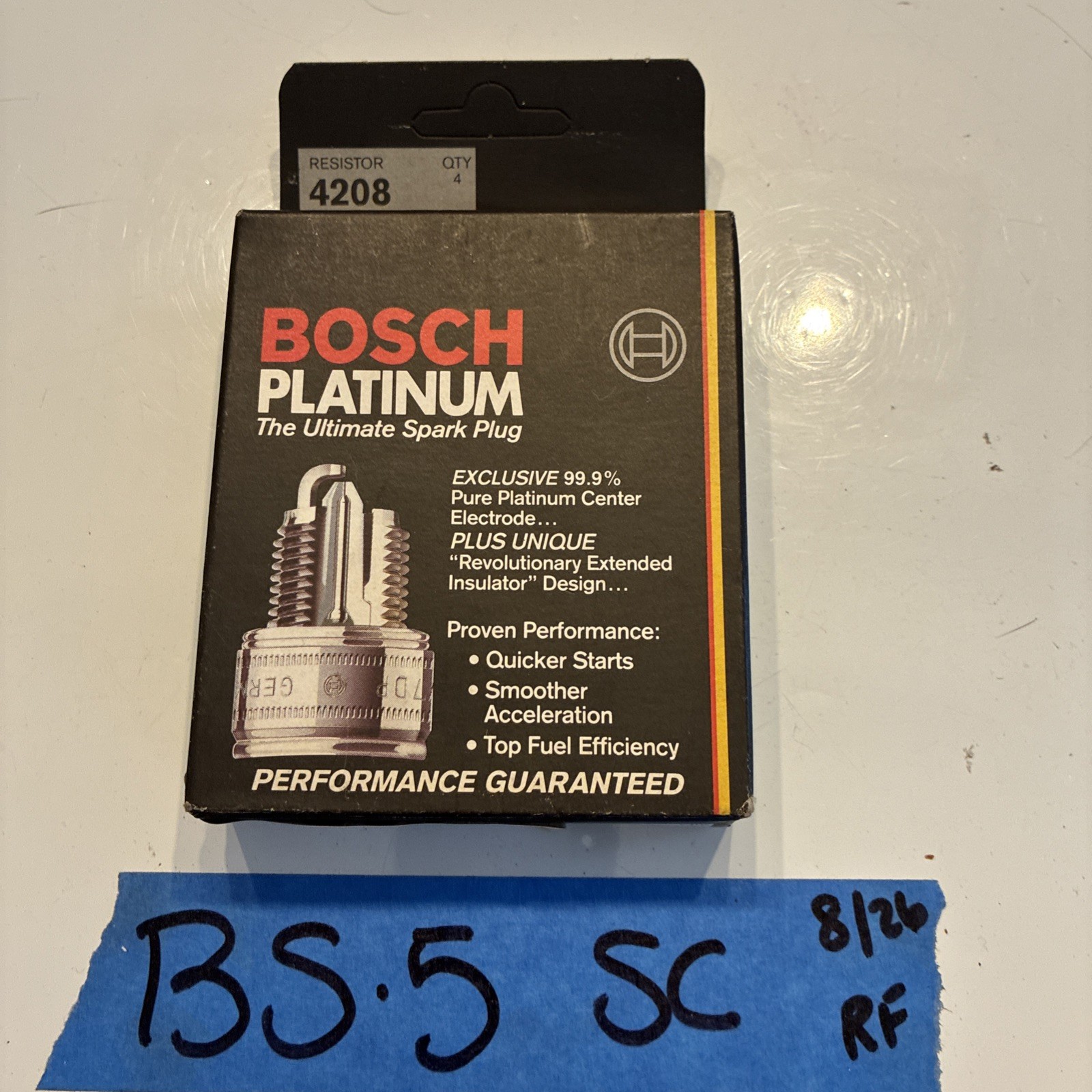 4 Bosch 4208 PLATINUM Spark Plugs