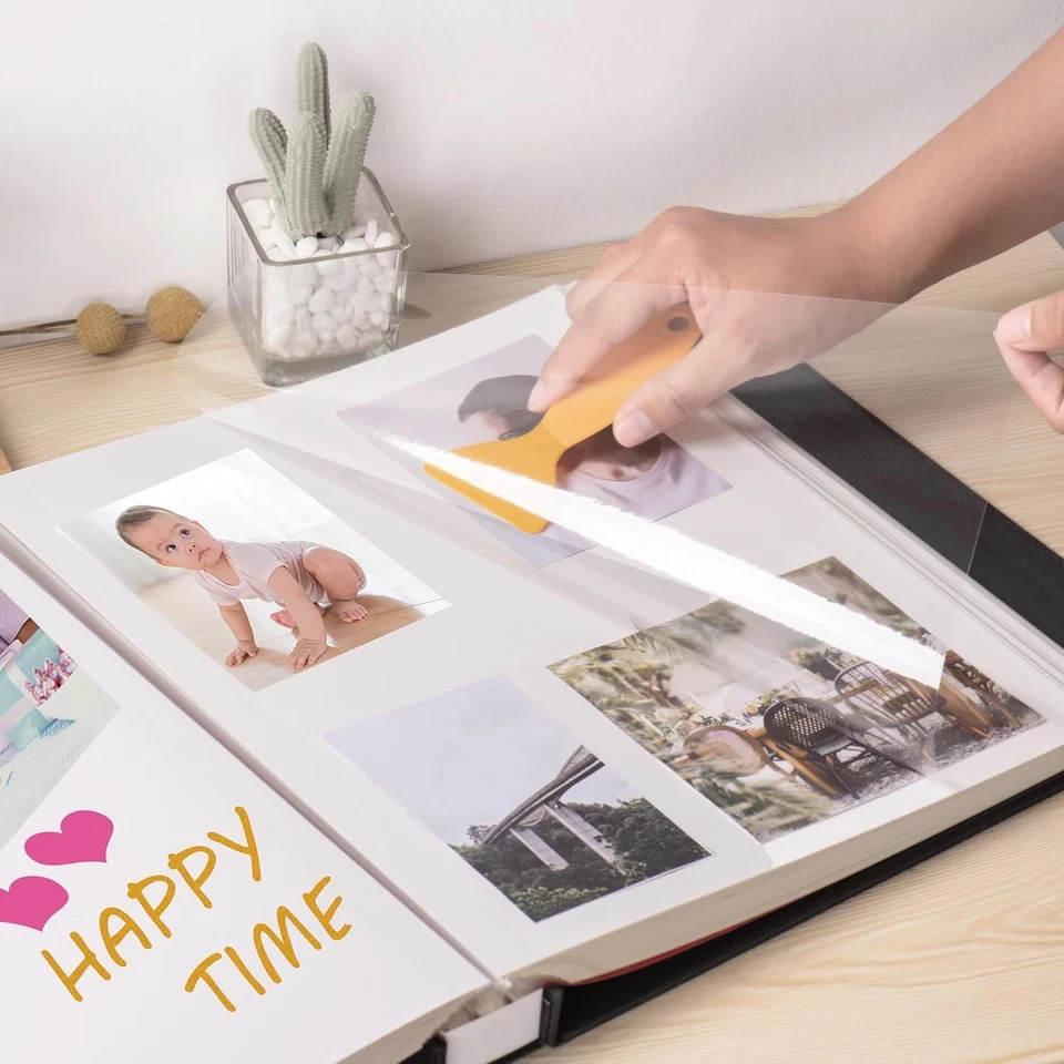 Álbum de fotos grande autoadhesivo - Elegante cubierta de lino, perfecto para recuerdos Foto 4 de 4