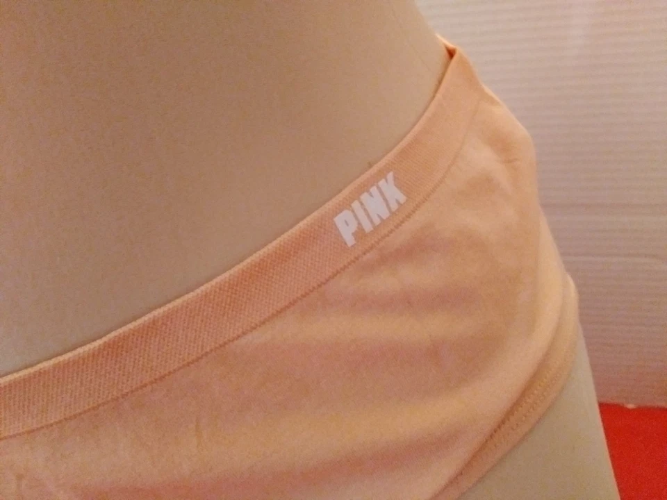 Трусики новый с Ярлыками Victoria's Secret оранжевый солнце логотип гладкий не показать хипхаггер XL - Изображение 2 из 4