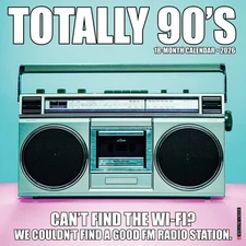 Totally 90s 2026 12" x 12" Wall Calendar (free shipping)