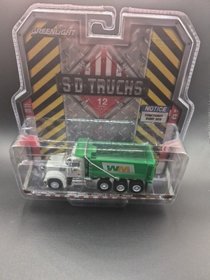 #ad 1 64 GREENLIGHT GREEN MACHINE CHASE WASTE MANAGEMENT MACK GRANITE DUMP TRUCK $14.99