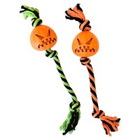 Nobby Hundespielzeug Halloween KüRbis Angry Seil Gummi 6Cm 36Cm Hundespielzeug