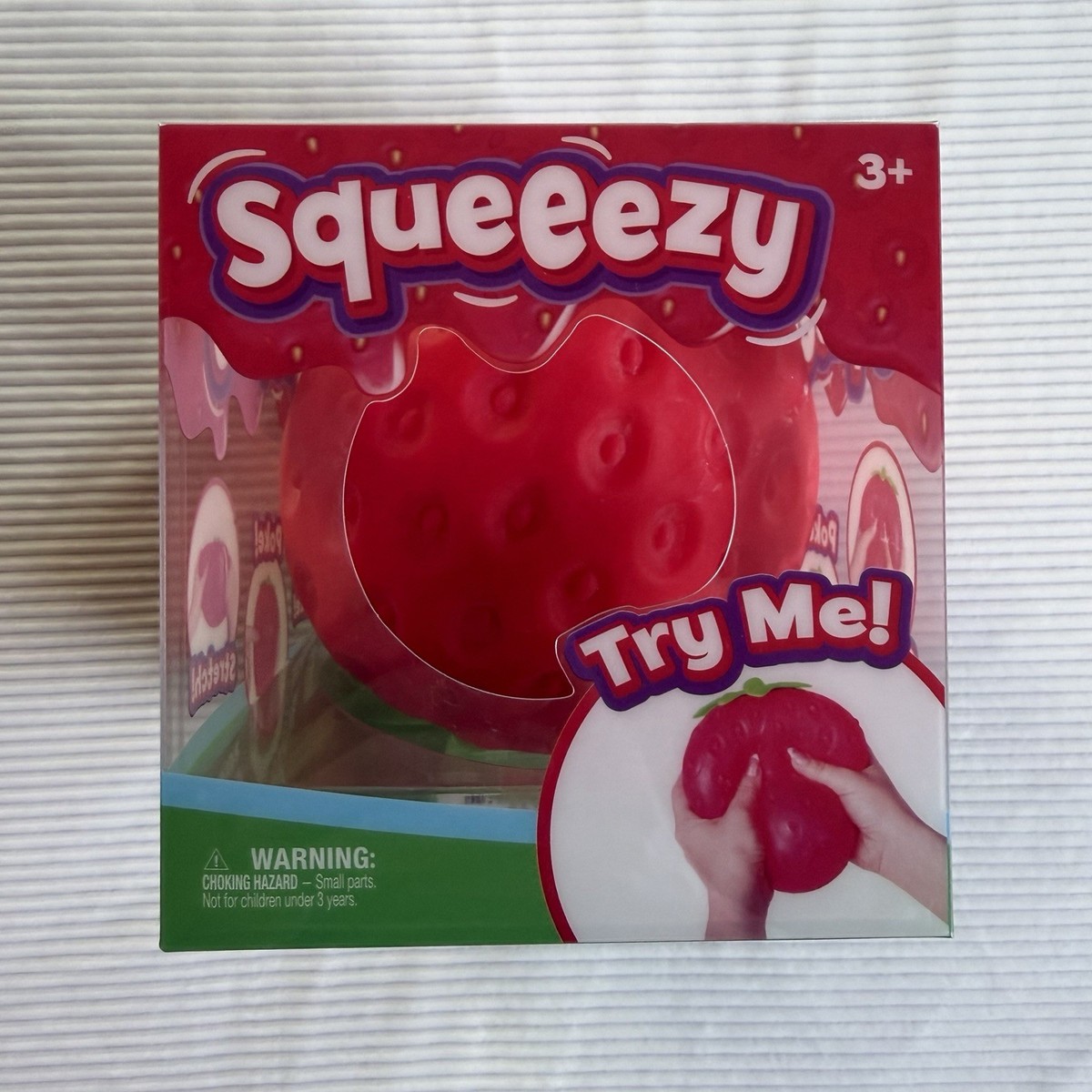 Sunny Days Jumbo Squeezy Strawberry Squishy Toy Stress Relief Toy