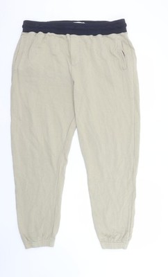 Mr P. Jogginghose Herren Beige Baumwolle 2XL Regular Fit