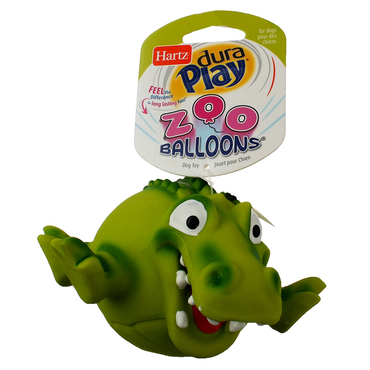 6 Pack Hartz Zoo Balloons Dog Toy, Assorted