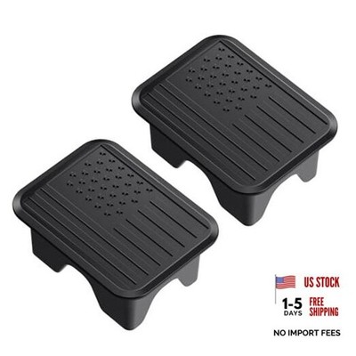 Bed Rail Stake Pocket Covers Compatible with 2019-2026 Dodge Ram All Black Flag