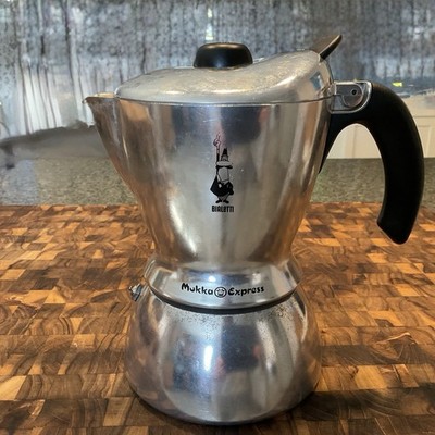 Bialetti Mukka Express Stove Top Espresso Cappuccino Latte Coffee Maker 2 Cups