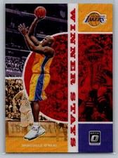 2019-20 Panini Donruss Optic Shaquille O'Neal #17 Winner Stays Gold Wave HOF