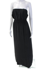 Twelfth Street by Cynthia Vincent Womens Maxi Silk Black Dress Size M