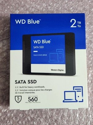 WD Blue 3D NAND 2TB SSD SATA III 6Gb/s 2.5''/7mm Solid State Drive WDS200T2B0A