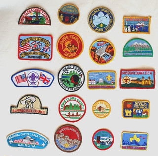 Boy Scouts of America Old CSP Council Patches x 20 Badges BSA Set B