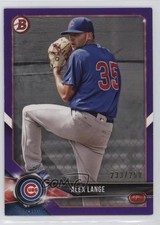 2018 Bowman Prospects Purple 233/250 Alex Lange #BP54 07rd