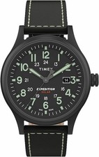 New Mens Timex Expedition Solar Powered Black...