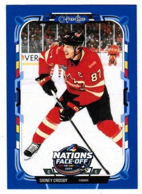 25/26 2025 O-PEE-CHEE BASE 4 NATIONS FACE-OFF BLUE BORDER 501-540 U-Pick List