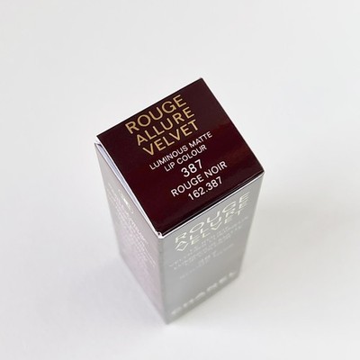 Chanel Rouge Allure Velvet 387 Rouge Noir Lipstick (Spring 2026