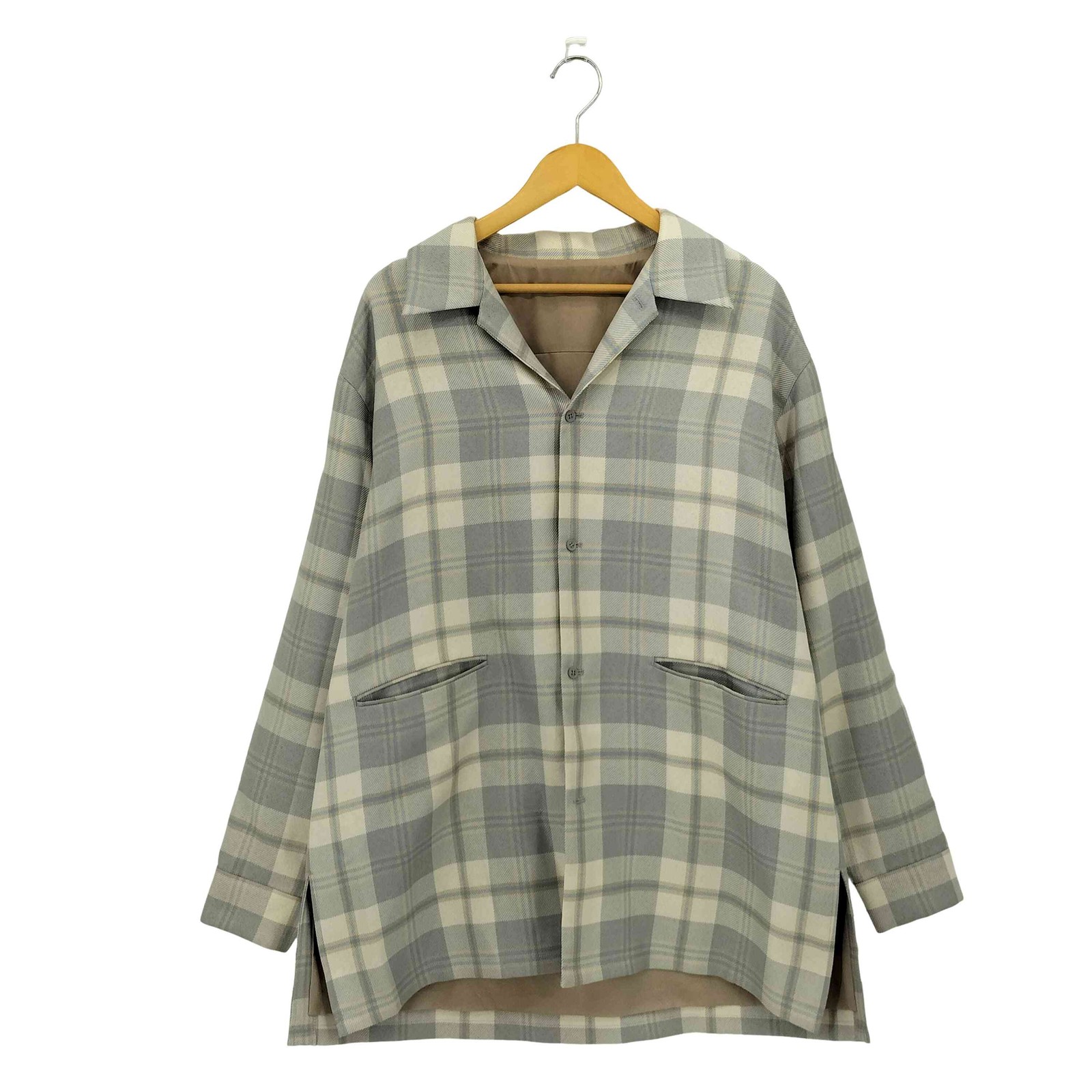 Used AMERI CHECK SHIRT Madras Check Single Breast… - image 1