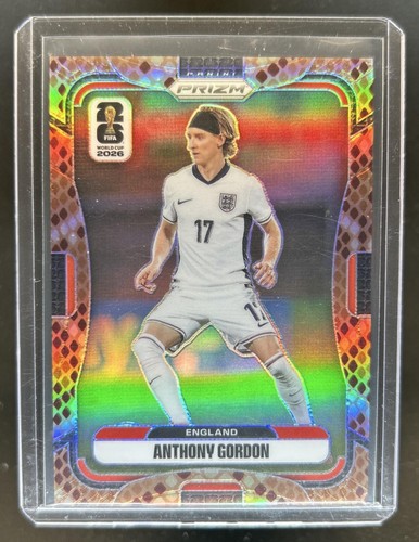 2026 Panini Prizm World Cup Anthony Gordon Rattlesnake #105 England