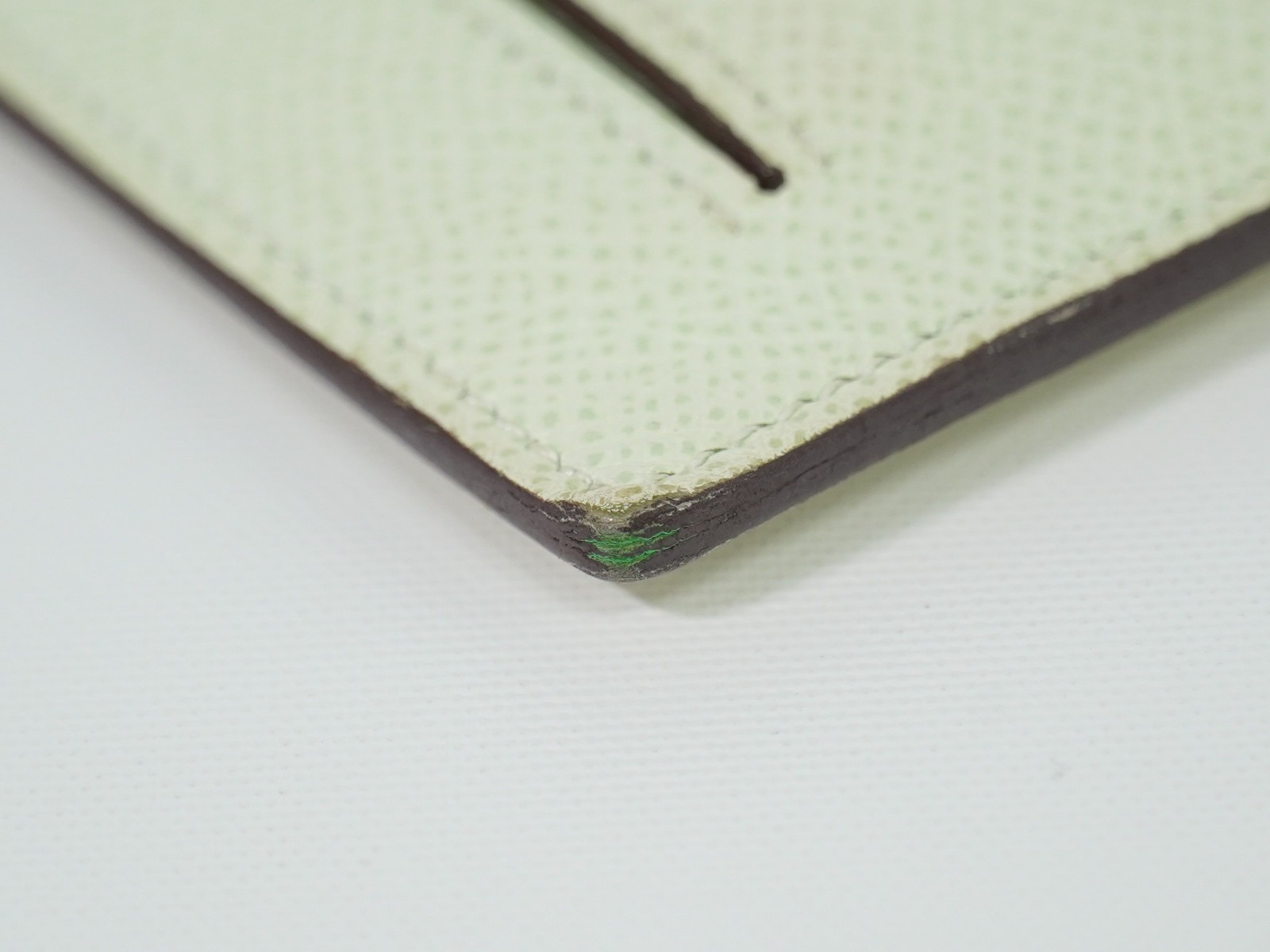 HERMES Kelly Pocket Compact Coin Case Epsom Leather Light Green image 6