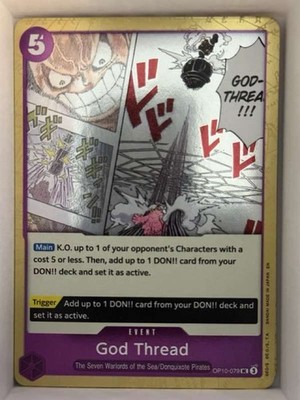 Premium Booster -The Best- Vol. 2 #OP10-079 God Thread (Pirate Foil) Near Mint