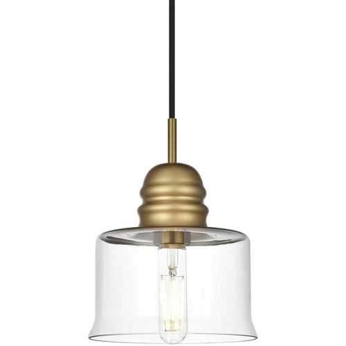 Living District LD2253SG Kenna 1 Light 7 inch Satin Gold Pendant Ceiling Light - Picture 3 of 10