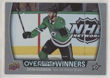 2019-20 Upper Deck Overtime Overtime Winners Jason Dickinson #OW-11 8yu