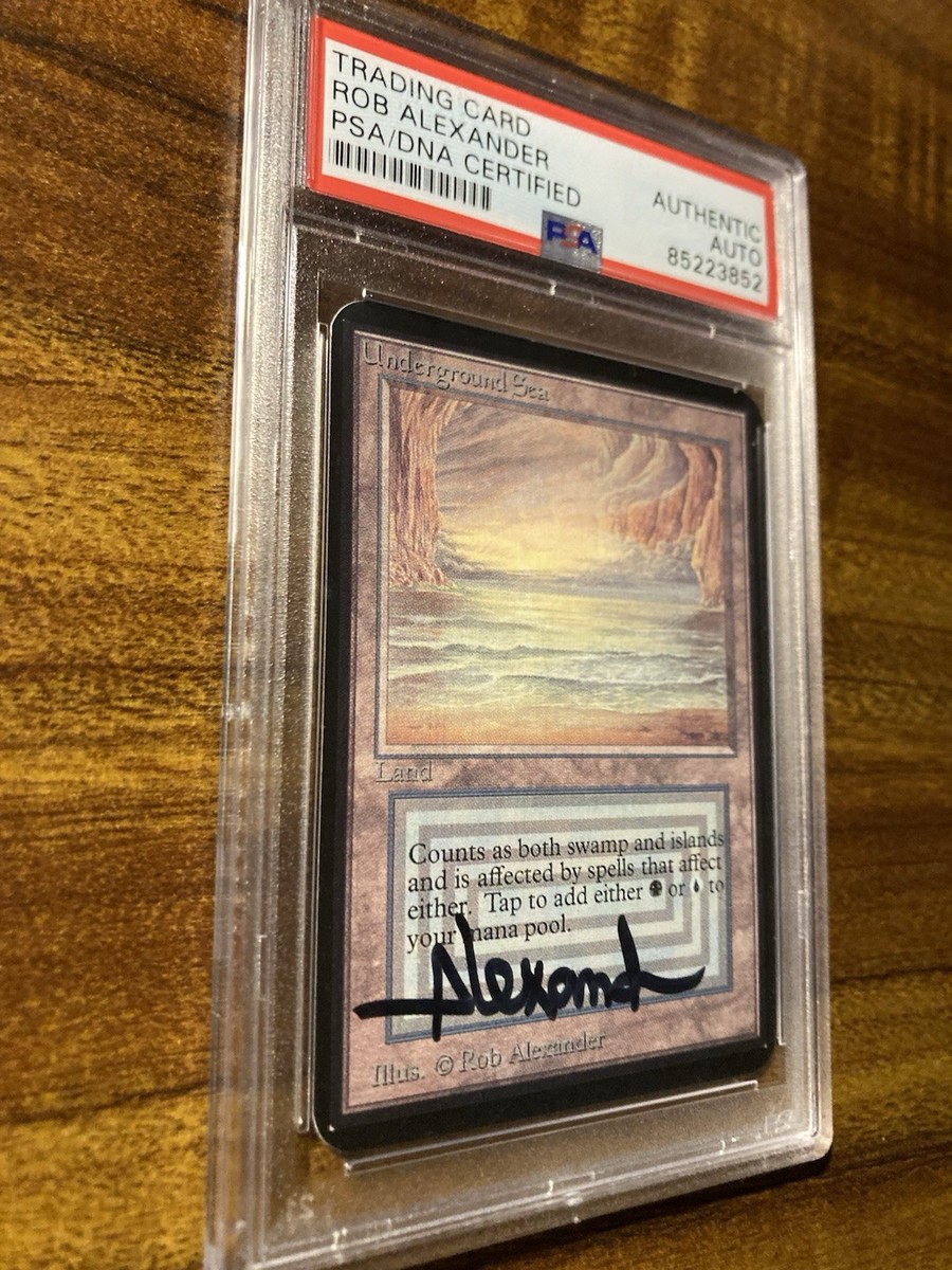 MTG✨Artist Signed UNDERGROUND SEA✨Alpha NM/M PSA Certified 1993