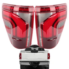 2PCS Tail Light For Ford F150 XLT 2021-2023 Incandescent Upgrade 2024-LED Style