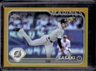 2024 Topps Chrome NPB Roki Sasaki Gold Refractor #02/50 Marines