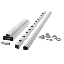 72in Composite Stair Rail Kit Patio Porch Armor Guard Prefinished Durable White