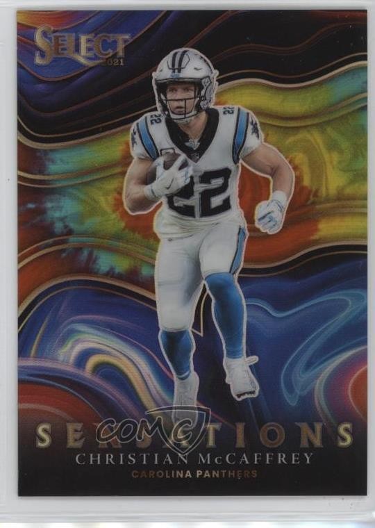 2021 Panini Select Sensations Tie-Dye Prizm 16/25 Christian McCaffrey #SEN-22