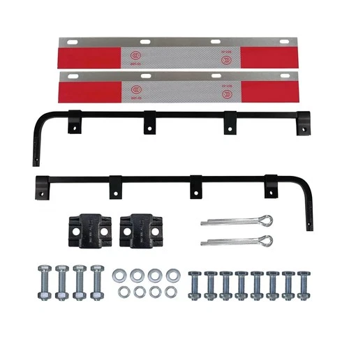 2 PCS Mud Flap Hangers Brackets & Mudflap Reflectors for Semi Truck Trailer - product listing photo