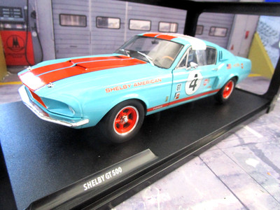 FORD Mustang GT500 GT 500 Fastback Shelby Gulf Tribute Racing 1967 Solido  1:18