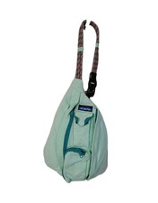 KAVU Original Rope Bag Sling Pack Bag Light Green Adjustable Straps