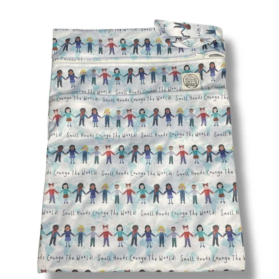 Stout дом влажная сумка подгузники прачечная купальный костюм мешок маленькие руки прогулочная коляска DBL молнии - Изображение 3 из 4