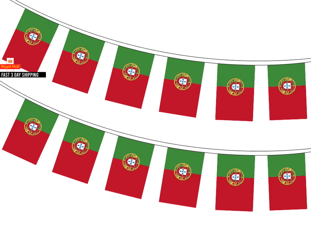 Xvggdg 20Pcs/Set Portugal Bunting Flags Pennant String Banner Buntings Festival